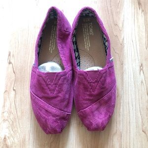 TOMS corduroy shoes